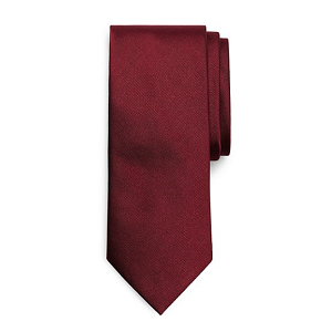 Solid Repp Tie - Burgundy
